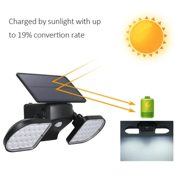 

Outdoor Waterproof Solar Garden light Solar light 56led Solar Powered Light 360Degree PIR Motion Sensor Wall Lamp Spotlight Yard