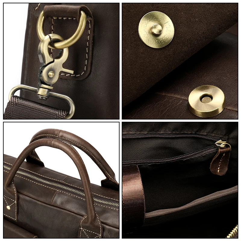WESTAL Men's Briefcase bag men's Genuine Leather bags male man 14inch business Laptop bag for men briefcases leather bags 8503 WESTAL Men's Briefcase bag men's Genuine Leather bags male man 14inch business Laptop bag for men briefcases leather bags 8503
