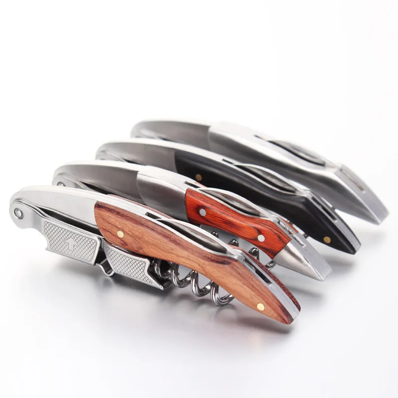 Rose WoodWine Beer Bottle Opener Corkscrew Multifunction Portable Screw