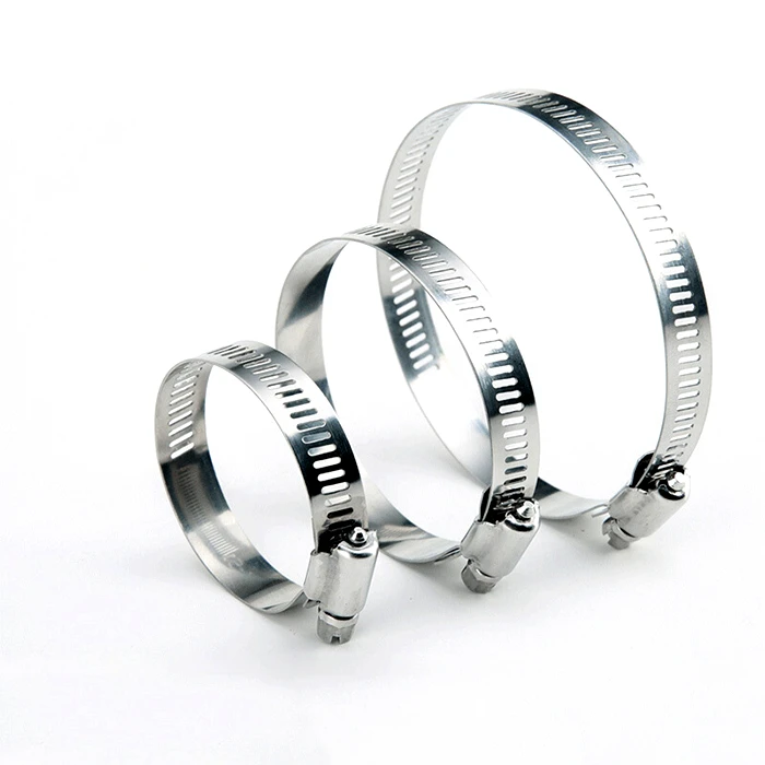 

Adjustable Type Screw Band Worm Drive Hose Clamps, Stainless steel hose Hoop Pipe Clips