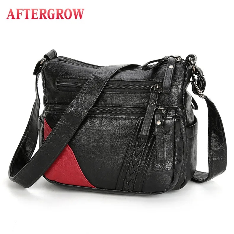 

Travel Daily Ladies Handbag Soft PU Leather Female Messenger Bags Crossbody Phone Hand Bag Middle Aged Women Casual Shoulder Bag