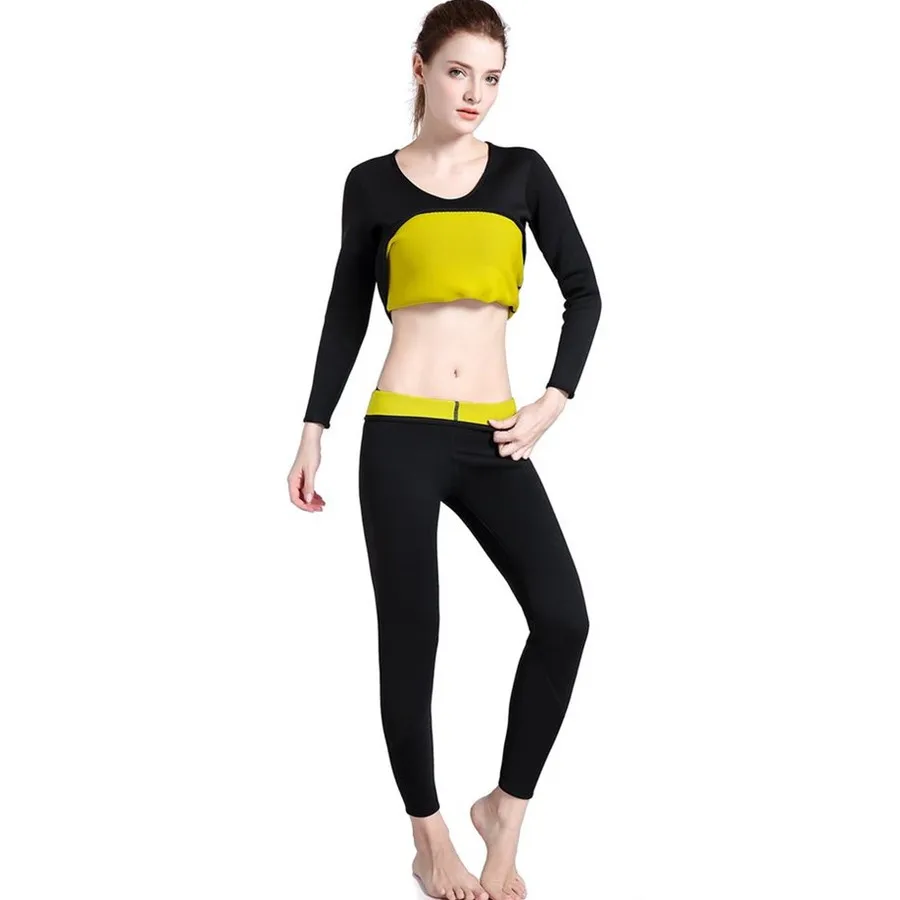 Womens Body Shapers Long Pants Sleeve Slimming Fit
