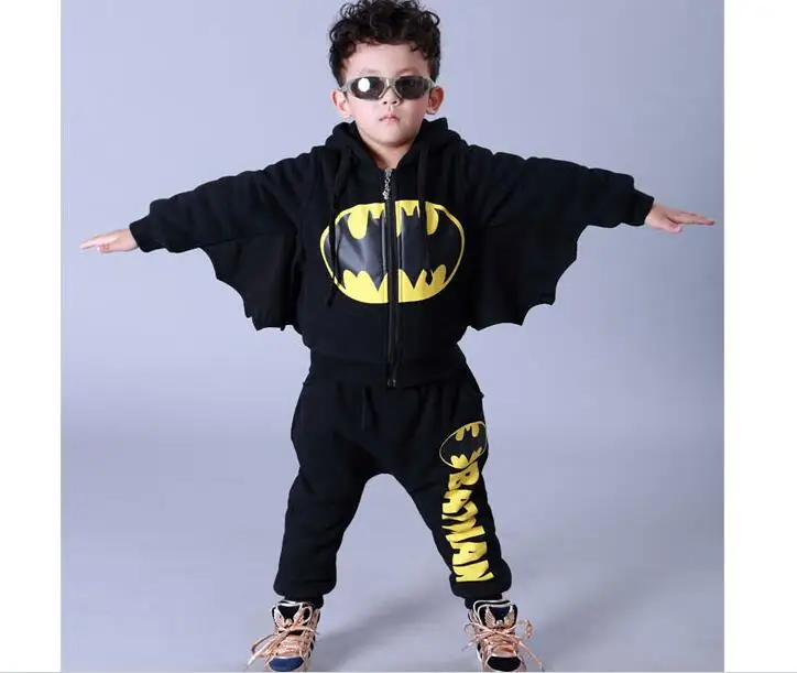 

Batman Spiderman Captin American Kids Clothes Girls Boys Clothing Hoodie Cosplay Costume Roupa Menino Korean Version Cartoon