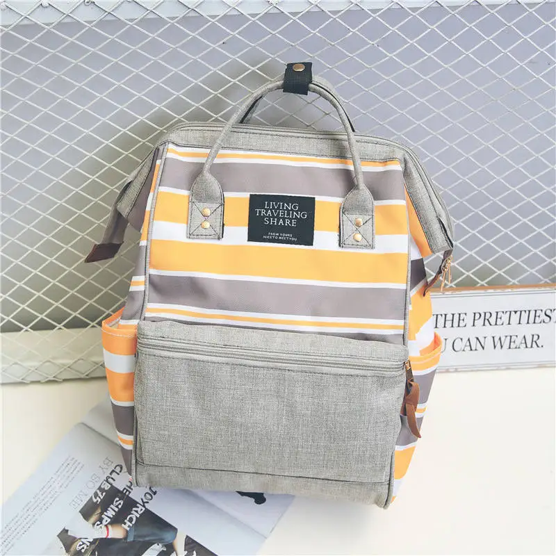 

Women Casual Canvas Backpack Travel Bag Waterproof Mummy Bags Teenage Girls Candy Color School Bag Female Cute Laptop Backpacks