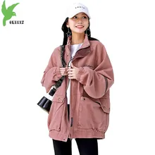 Джинсовая короткая куртка женские свободные топы бейсбольная форма Студенческая Повседневная Верхняя одежда плюс размер женские джинсовые куртки ветровка 2206