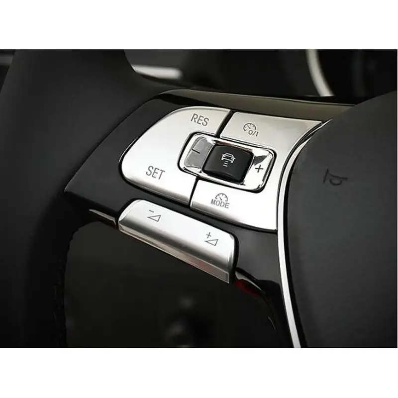 

Car ABS steering wheel buttons Cover Trim sticker for VW GOLF 7 MK7 Passat B8 Tiguan T-ROC 2018