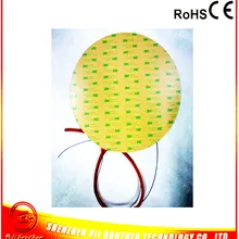 Силиконовый резиновый 3d принтер нагреватель 24 в 300 Вт диаметр 275*1,5 мм клей 1 лицо 100 к термистор 500 мм свинцовый провод XD-H-D-1251