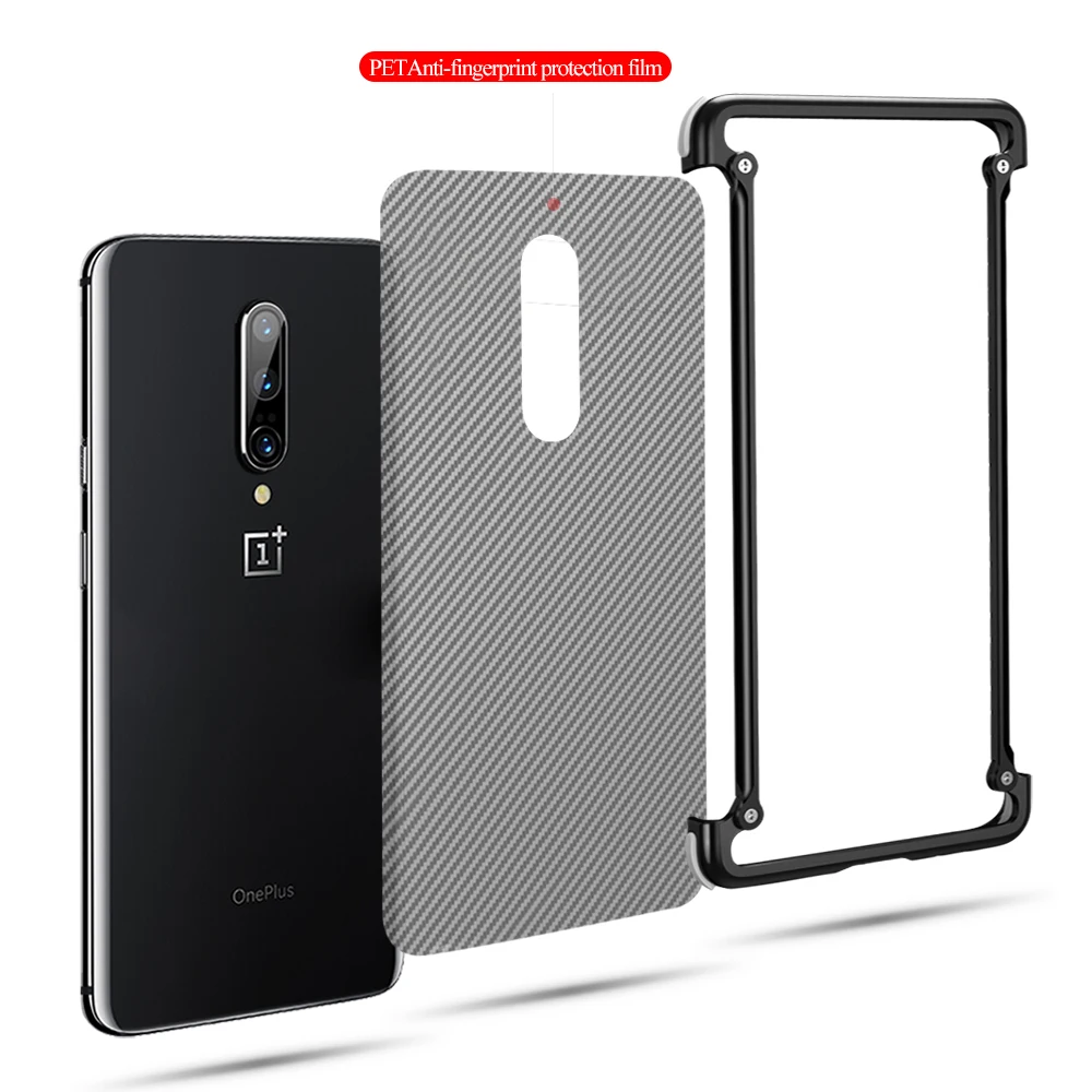 Металлический чехол с подушкой безопасности для Oneplus 7 7pro, чехол с подушкой безопасности, металлический бампер для Oneplus 6 T, чехол