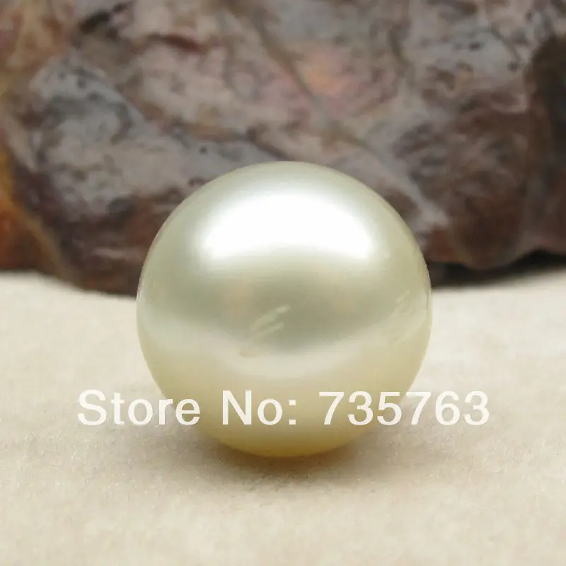 

xiuli 00047 GENUINE! CREAM 11*11.1MM LOOSE SOUTH SEA PEARL