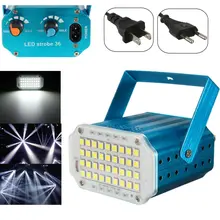 Adjustment LED RGB White Lighting Projector Laser Strobe Stage Light Effect DJ Disco Party Club KTV Night Lamp Bulb US EU Plug