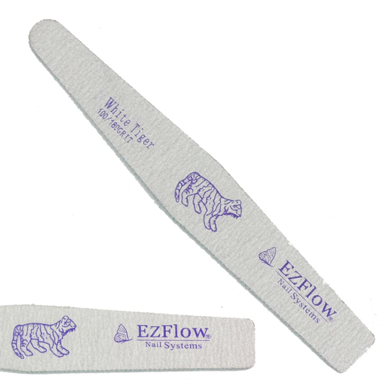 

Free Shipping Good Feedback 10pcs Ezflow Tiger 2 Sides Use Nail Files Sanding for Natural Nails