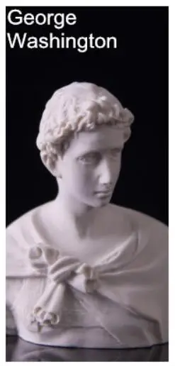 Художественная Скульптура смоляный портрет Giuliano Statue статуя Аполлона AthenaCaracalla Laocoon - Цвет: George Washington