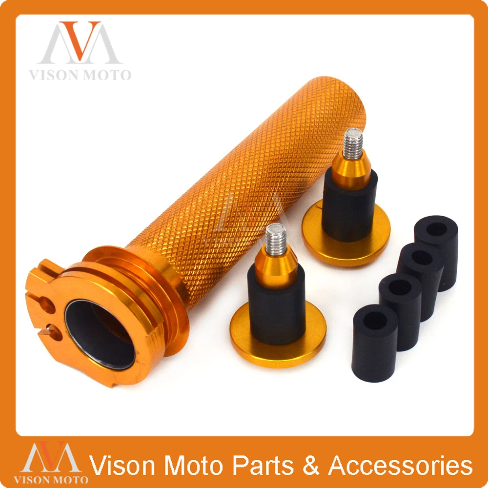 Billet 7/8&quot 22MM Throttle Clamp Twist Tube &amp Handlebar Cap Plugs For SUZUKI RMZ250 RMZ450 RMZ 250 450 RMX450Z 10-16 SB250 04-06 |