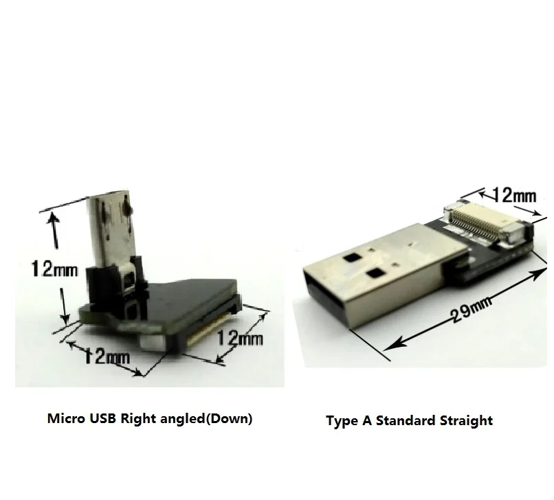 5/10/15/20/30 см ультра супер мини тонкий кабель usb Стандартный USB3.0 type A на обоих концах для подключения внешних устройств к Micro вверх под углом идеально подходит для планшеты ПК, видеокамера