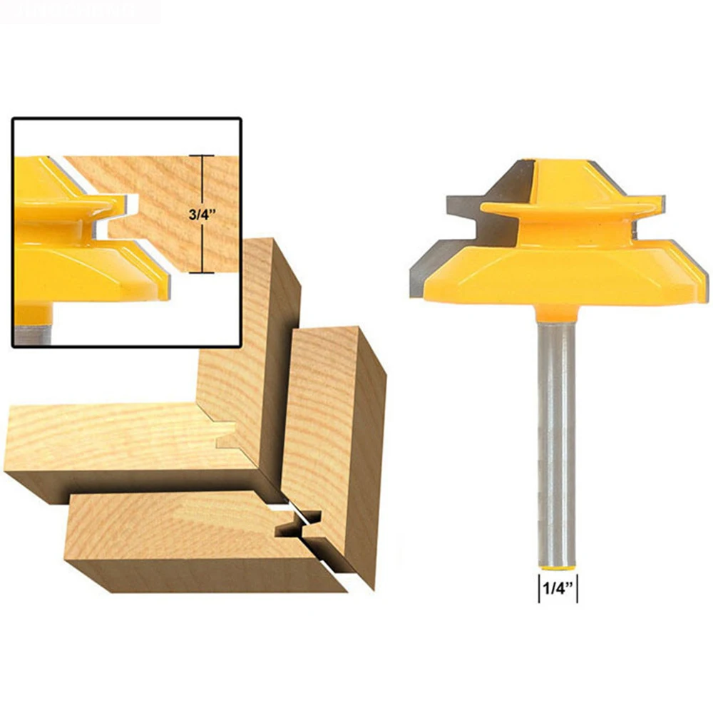 Woodworker соединение в УС с врезкой фрезы 45 градусов 1/4 "хвостовик шип резак по дереву фрезы