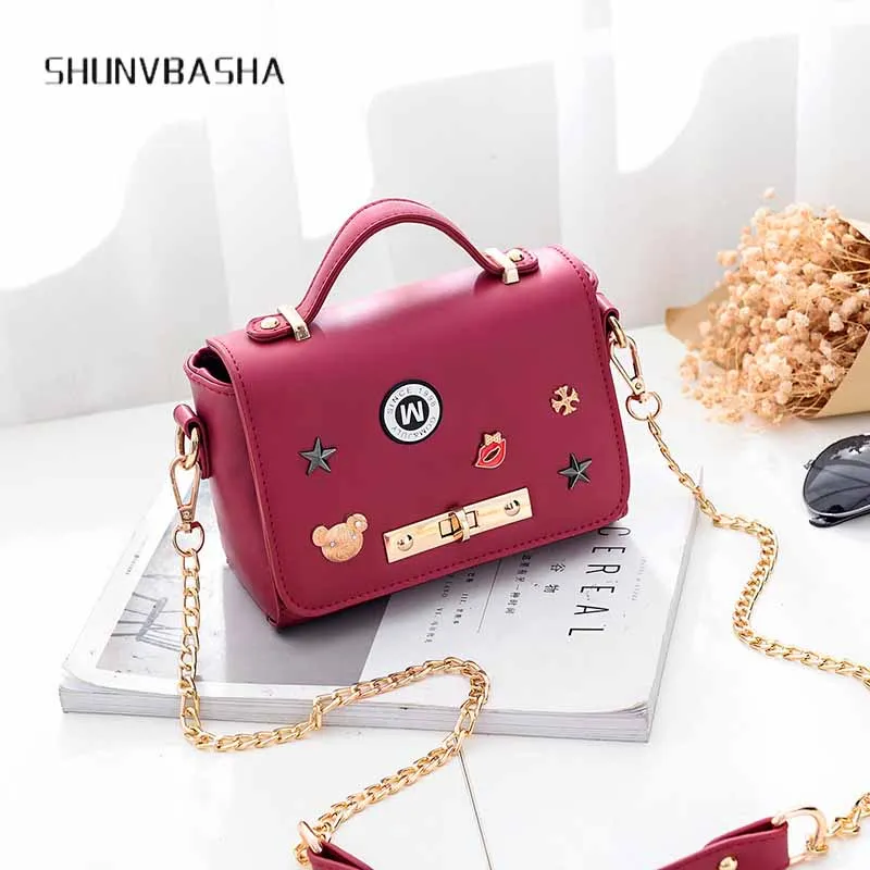 

Channel Chain Small Casual women messenger bags PU crossbody bags ladies shoulder purse and handbags bolsas feminina clutches
