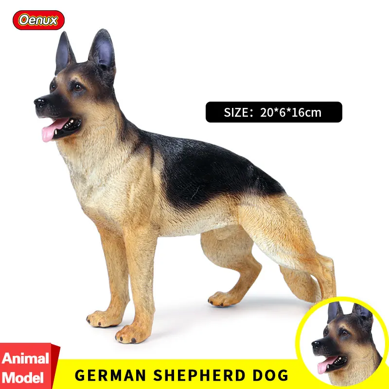 Oenux Besar 20x6x16 Cm Klasik Anjing Gembala Jerman Action Figure