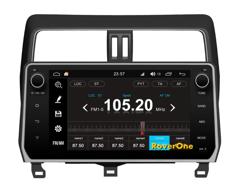 Sale RoverOne Android 8.0 Car Multimedia System For Toyota Prado 150 2018 Radio Stereo GPS Navigation Android Media Player PhoneLink 14