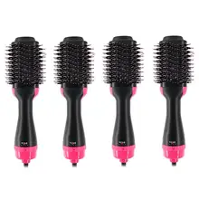 Многофункциональная сушилка для волос и волумайзер вращающаяся щетка для волос 2 в 1 роликовый вращающийся стайлер расческа выпрямление завивка горячий воздух расческа