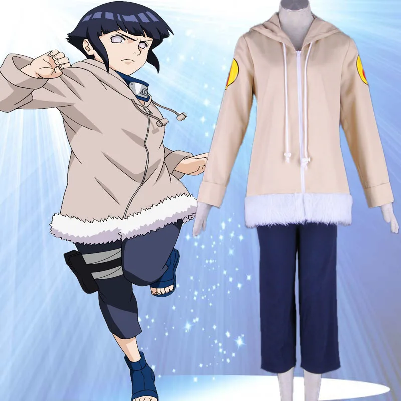 Naruto font b Anime b font font b Cosplay b font Hyuga Hinata Costume Halloween costume
