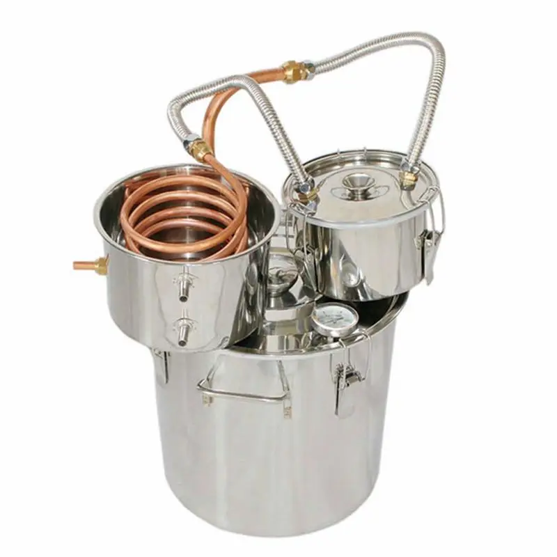 8Gal/30L Distiller Mashine медь Still кастрюля из нержавеющей стали Thump Keg конденсатор домашний