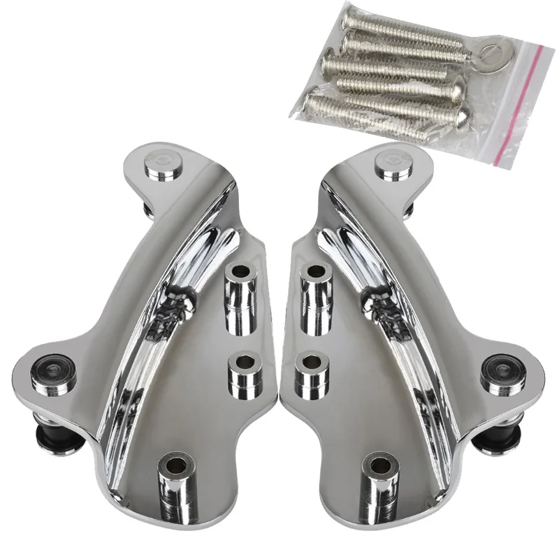 AUFER Black 4-Point Docking Hardware Kit for Touring Road King Road Glide Street Glide Electra Glide 2009-2013