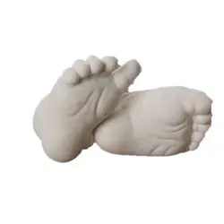 3D штукатурка ручной работы следы DIY детская рука ноги литье мини комплект Keepsake литье клон порошок уход за ребенком Развивающие игрушки