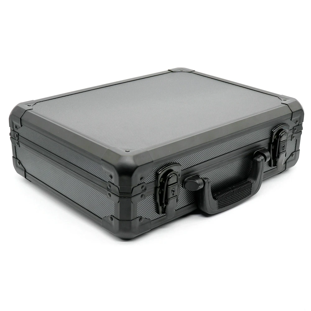 Портативный алюминиевый ящик для инструментов ударопрочный защитный чехол с предварительно вырезанной поролоновой подкладкой