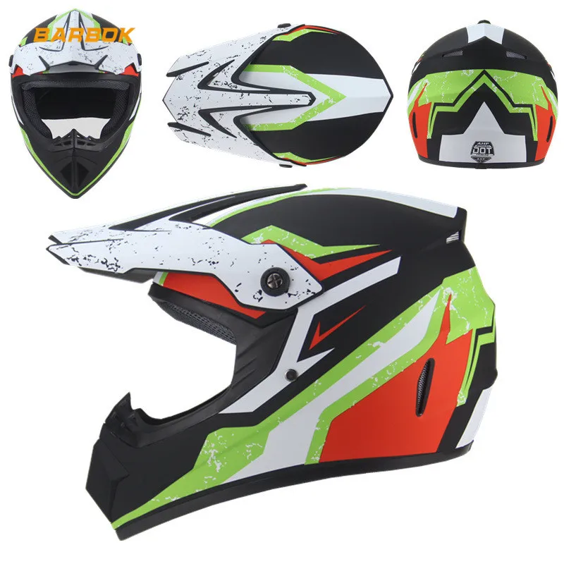 

ABS Shell Racing Motorcycle Helmets for Motocross Moto Off-Road Riding Mountain Bike Downhill Cycling Foam Lining Safety Caps