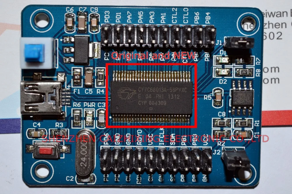 IEZ-USB FX2LP CY7C68013A USB основная плата макетная плата USB логический анализатор IEC Серийный и SPI высокое качество