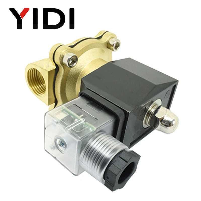 Электрический электромагнитный клапан AC220V DC12V 24 V NC DN08 DN10 DN15 DN20 DN25 1/4 &quot3/8" 3/4