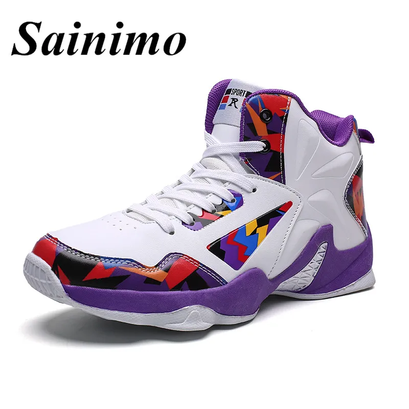 

2019 New High Top Men's basketball Shoes zapatos hombre Breathable Women Ankle Boots Basketball Sneakers Athletic Shoes Lover