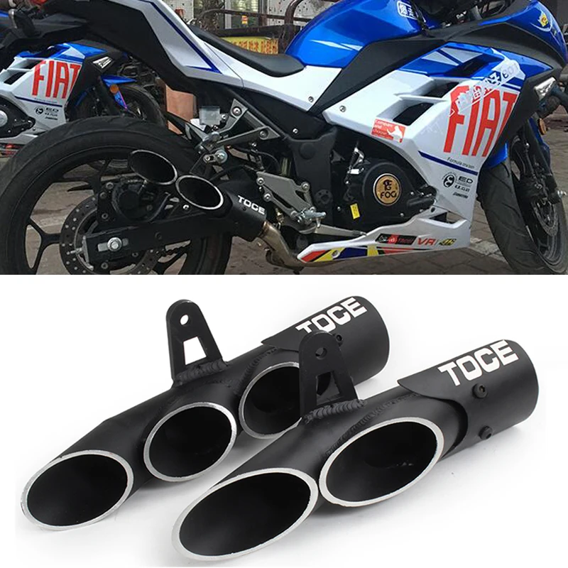Tubo De Cape Con Silenciador Para Motocicletas, Pieza Universal