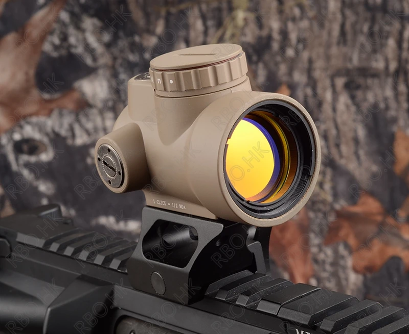 Тактический trijicon MRO стиль 1x Red dot прицел с qd Пикатинни Крепление adatper TAN M9500