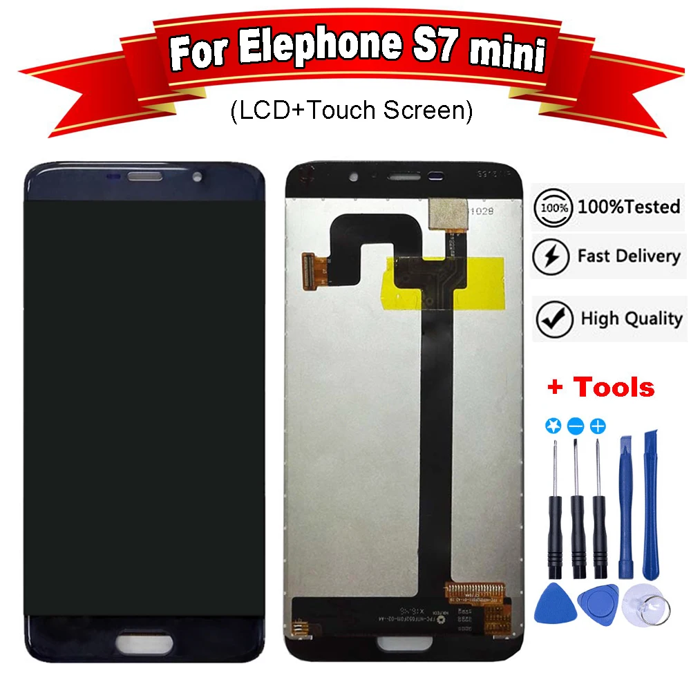 Для Elephone S7 Mini phone LCD + сенсорный экран в сборе для 5 2 &quotLTE | Мобильные телефоны и