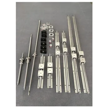 

6 sets SBR16 - 300/1000/1300mm + ballscrew SFU1605 - 300/1000/1300mm +BK/BK12+Nut housing cnc parts