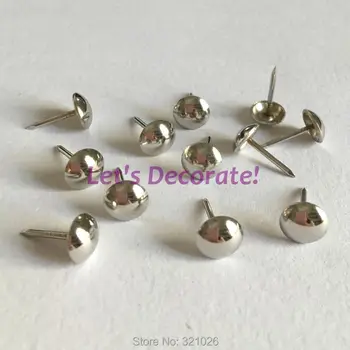 

Free DHL shipping 3500pcs/lot 9.5mm Nickel Plated Home or Garden Decorative Tack, Hobnail, Upholstery Nail