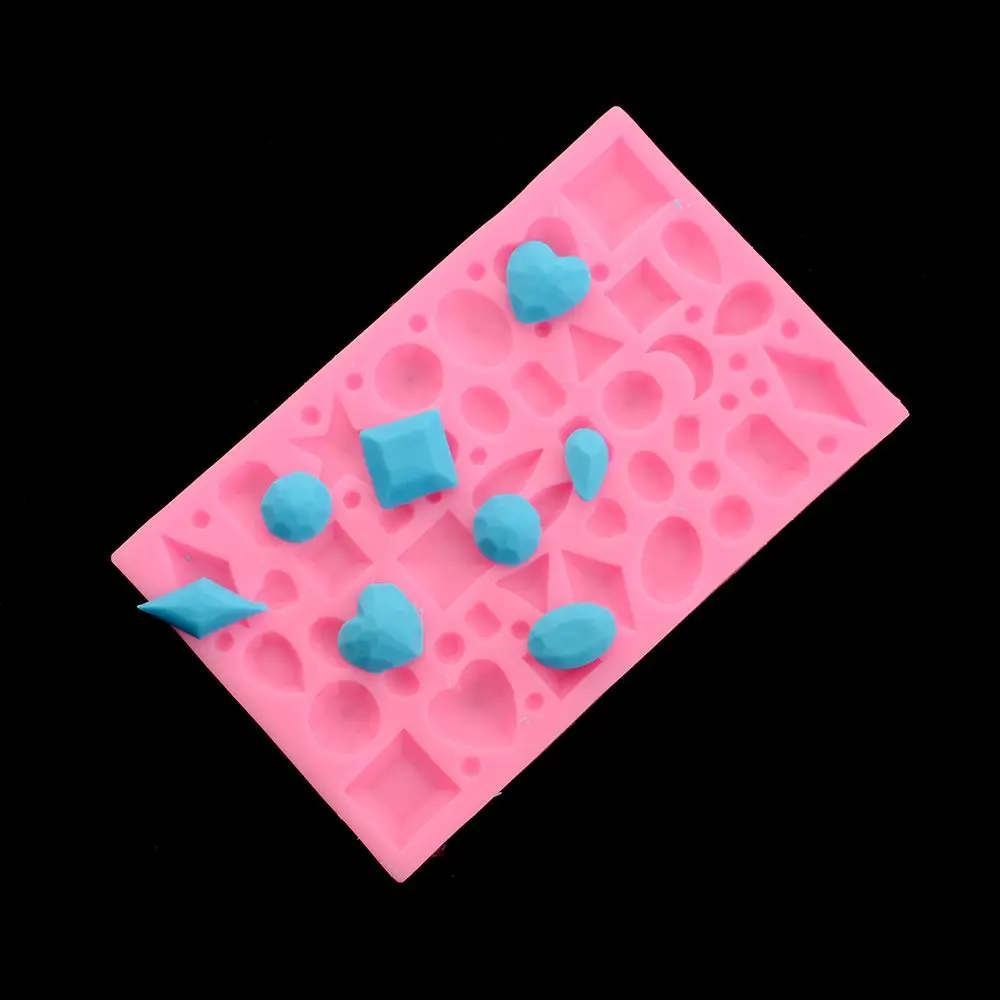 

KECTTIO 3D DIY Jewel Diamond Silicone Fondant Mould Cake Decorating Baking Mold Mat