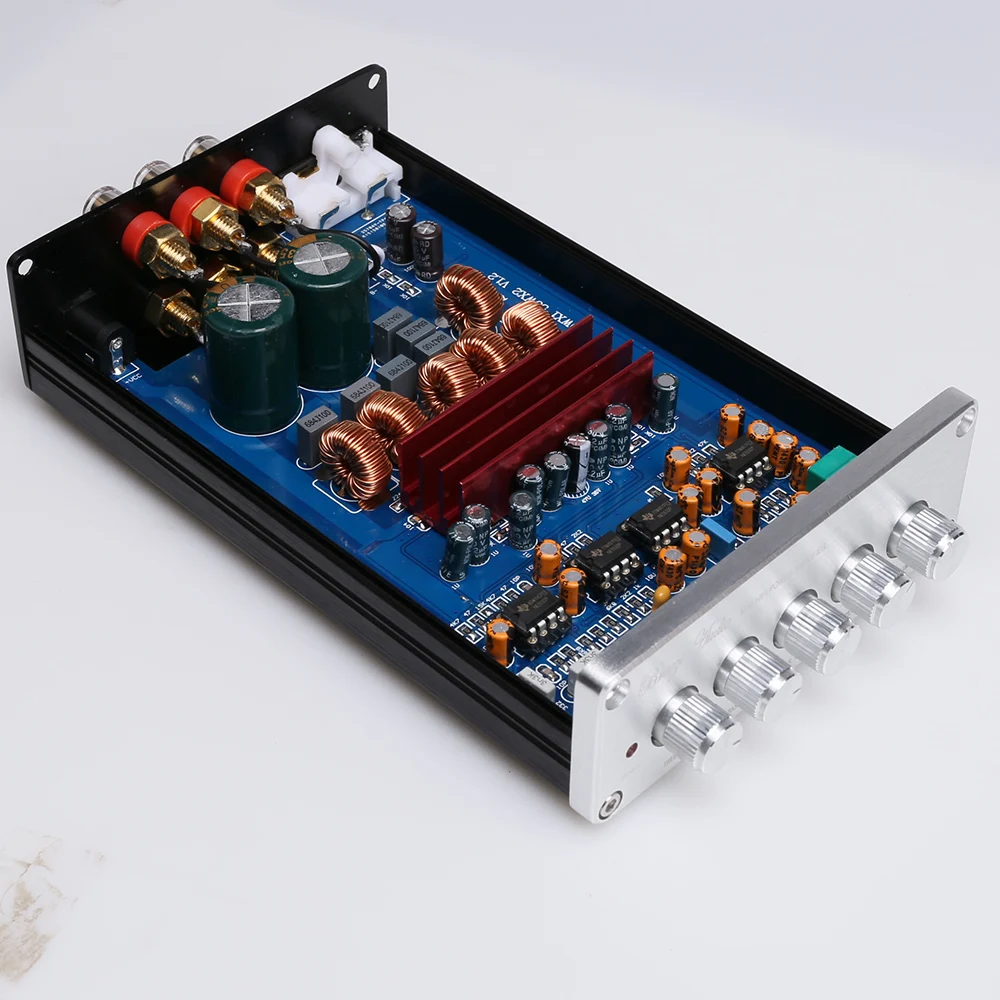 Высокомощный Hi Fi Цифровой домашний кинотеатр DP1 2 1 TPA3116D2 50 Вт * + 100 Вт|Усилители