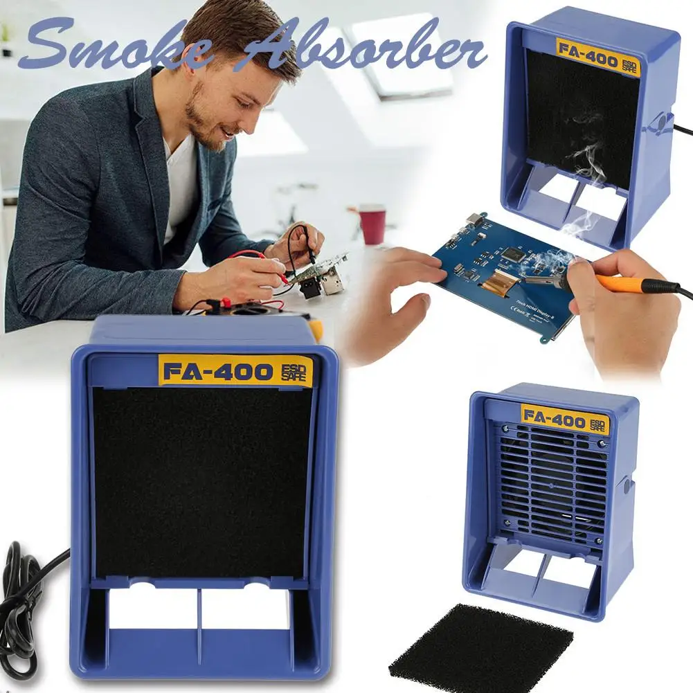 Aparelho de Fumar Absorvedor de Fumaça de Escape Eficientemente o Dimensionamento Solda Anti-estático Não-horizontal Fa-400 - Image 2