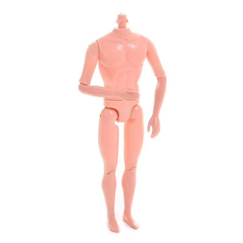 

New 1PC Doll without Head Doll Male Naked Body Necessary For Baby Dolls DIY All Joints Moveable Boy Body Toy