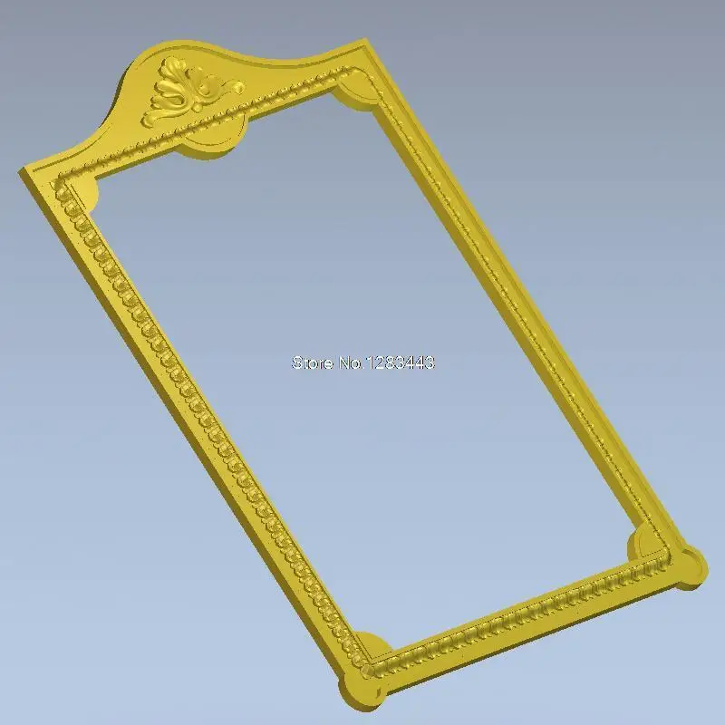 

Frame_47 3d model design exclusive simple flower frame relief for cnc machine in STL file Square Picture frame