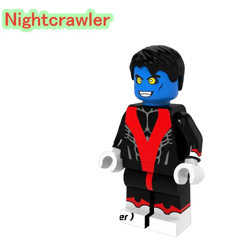 

Nightcrawler Movie Super Heroes Tiny Dolls Bricks Legoing Magneto X-men Building Bricks Sets Educational Toy For Children PG091