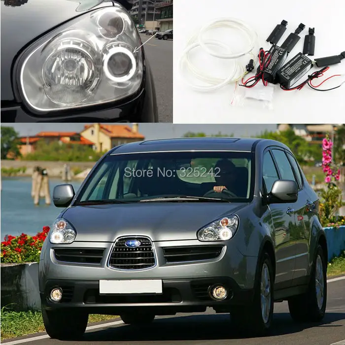 For Subaru Tribeca B9 2006 2007 Excellent Quality CCFL Angel Eyes Ultrabright headlight illumination angel eyes kit Halo Ring Wholesale Automobiles & Motorcycles
