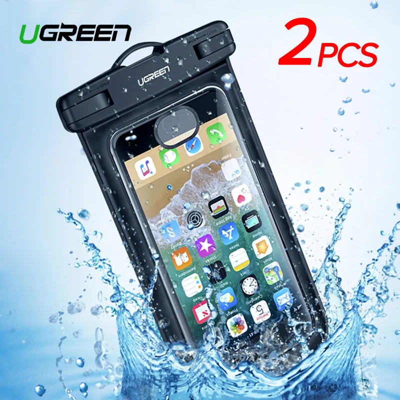 Ugreen Waterproof Case Bag Phone Pouch 6.3'' Phone Bag Case For iPhone Xs X 8 7 7Plus 6S 6Plus Samsung Galaxy S9 S8 Phone Case