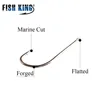 FISH KING High Carbon Steel Fishing Lure Flatted Hooks 10PC/Lot Carp Fishing Lure Accessories Fish Hook Set Jig Head Pesca Peche ► Photo 2/6