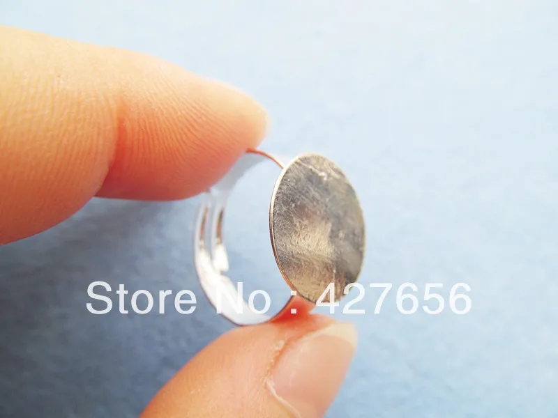10pcs Silver tone Round Cameo 12mm Cabochon Base Setting Rings | Украшения и аксессуары