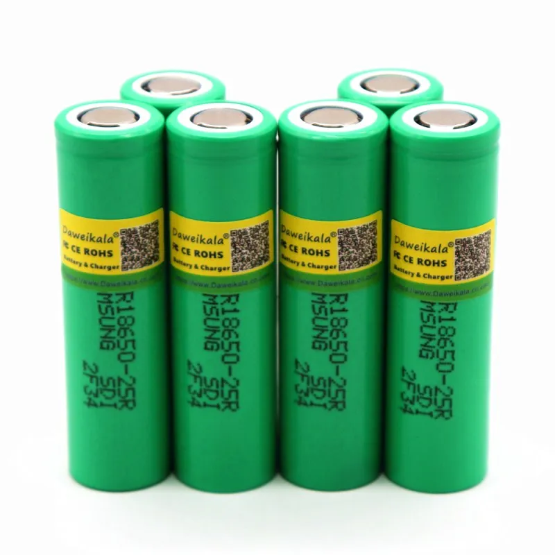 D 18650 аккумулятор 2500 mAh 3,6 V для samsung INR18650-25R 20A разрядка электронных сигарет