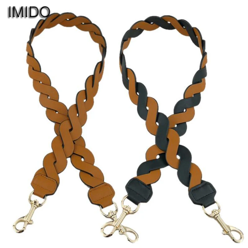 

IMIDO High Quality pu Leather Women replacement straps shoulder belt Crossbody bag handles knit accessories parts bolso STP143