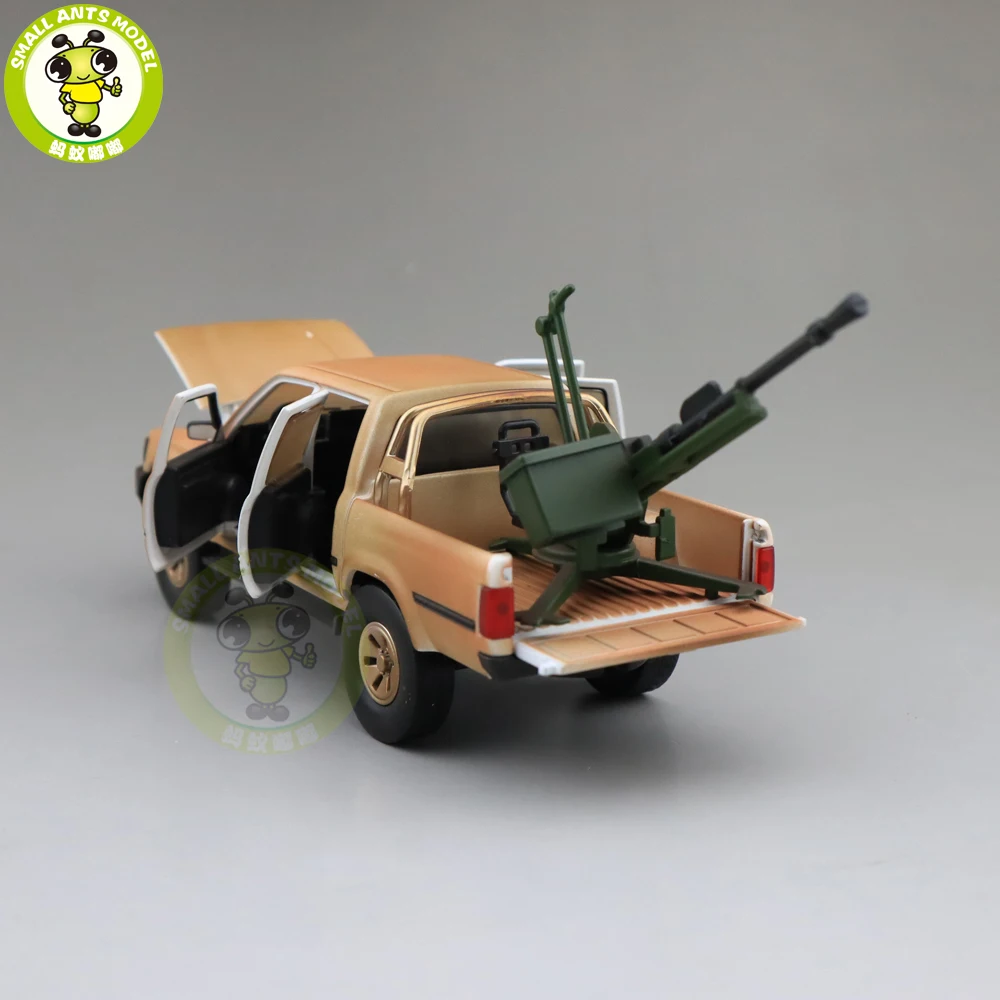 1/32 Jackiekim Hilux грузовик пикап с анти-ствол танка литая металлическая Модель автомобиля игрушки Дети Звук освещение подарки